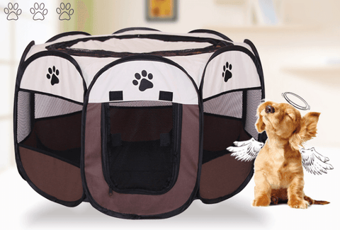 Portable Pet Haven: Foldable, Waterproof, And Breathable Octagonal Pet Fence-0