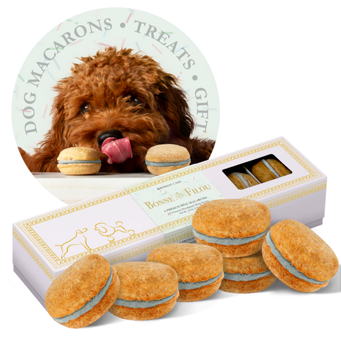 Dog Macarons (Count of 6 - window in packaging)