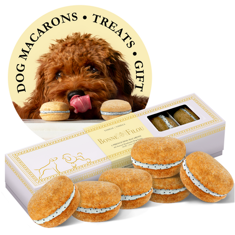 Dog Macarons (Count of 6 - window in packaging)