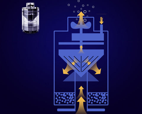 Forced Filter To Automatically Clean Fecal Fish Tank Toilet