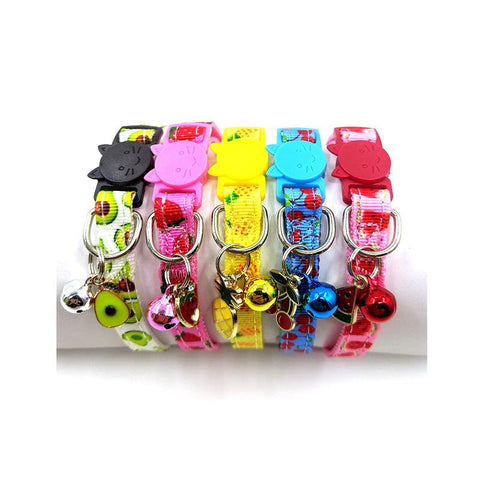 Playful Paws Print Cat Collar-1