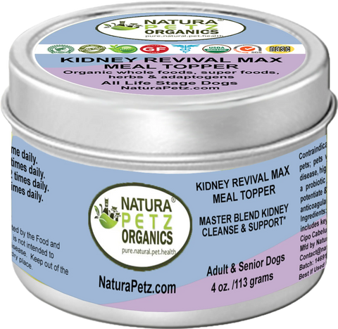 Kidney Revival Max Meal Topper* Master Blend Kidney Cleanse & Support* Adult And Senior Dogs & Cats*