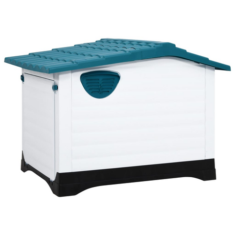 vidaXL Dog House Blue 35.6"x26.8"x26" Polypropylene