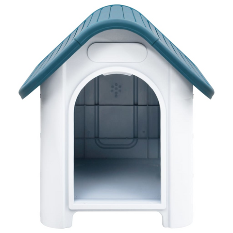 vidaXL Dog House Blue 23.2"x29.5"x26" Polypropylene