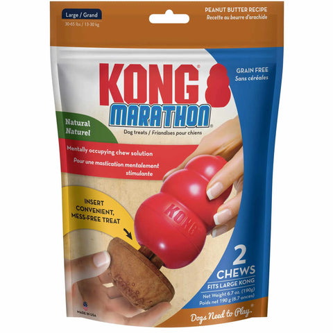 KONG(R) Marathon(R) Peanut Butter Large 2pk