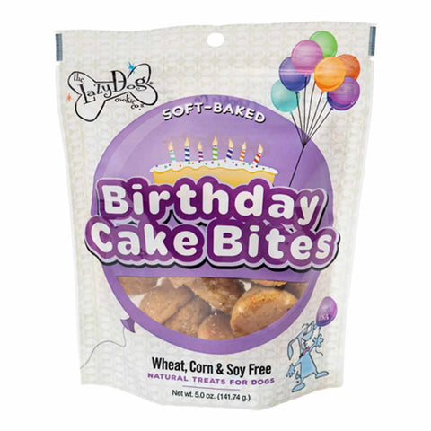 Lazy Dog Birthday Cake Bites Dog Treat 5oz