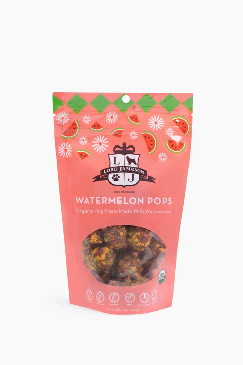 Lord Jameson Watermelon Pops Organic Soft & Chewy Dog Treats 6oz