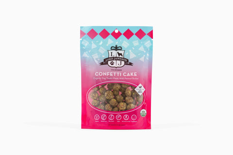 Lord Jameson Confetti Cake Organic Soft & Chewy Dog Treats Small Breed 3oz