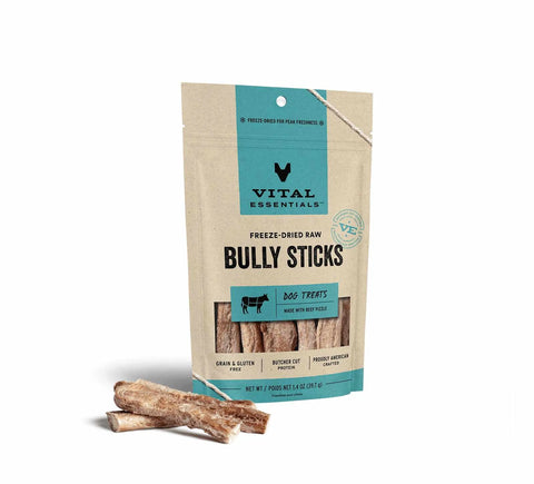 Vital Essentials - 1.4 OZ Freeze-Dried Bully Sticks Dog Treats