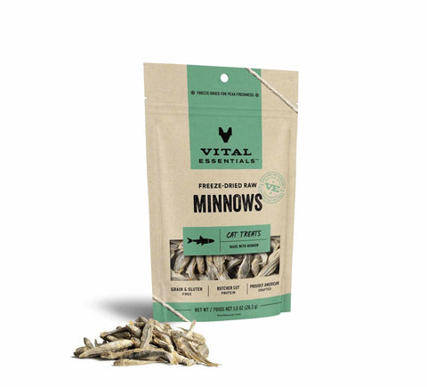 Vital Essentials - 1 OZ Freeze-Dried Raw Minnows Cat Treats