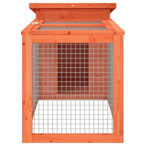 vidaXL Rabbit Hutch Brown 39.6"x21.3"x21.7" Solid Wood Pine