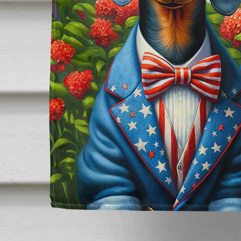 All American Dachshund House Flag