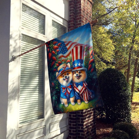 All American Pomeranian House Flag