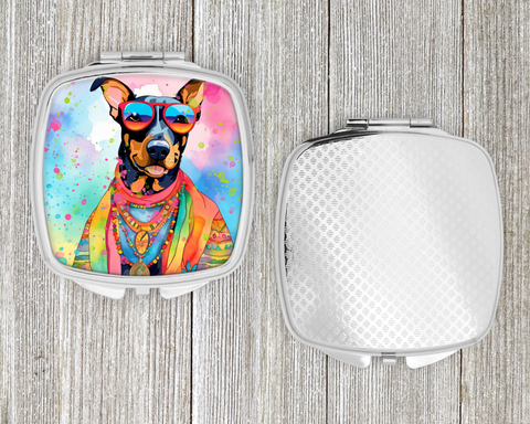 Doberman Pinscher Hippie Dawg Compact Mirror