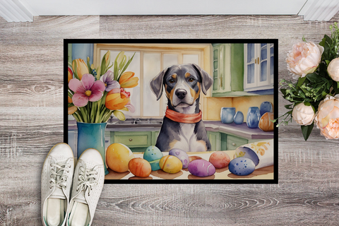 Decorating Easter Catahoula Doormat