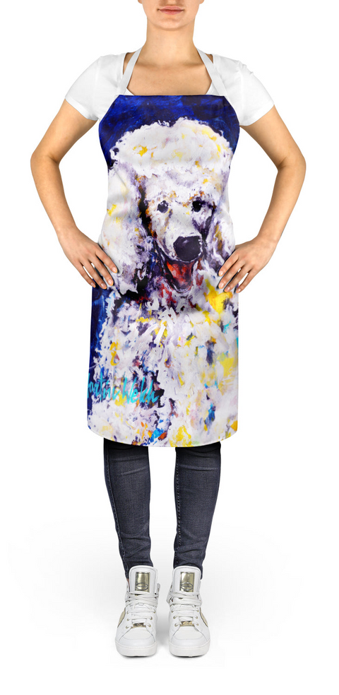 Louie White Poodle Apron