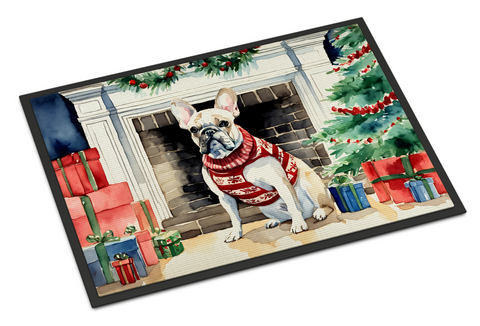 French Bulldog Cozy Christmas Doormat