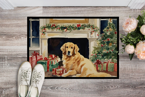 Golden Retriever Cozy Christmas Doormat