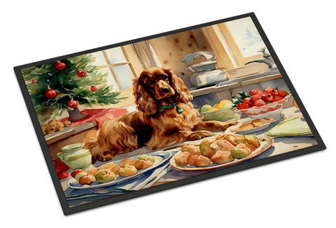 Cocker Spaniel Christmas Cookies Doormat