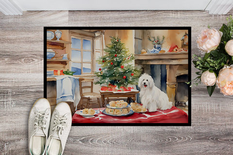 Coton De Tulear Christmas Cookies Doormat