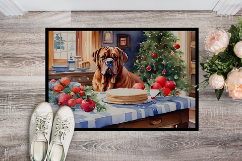 Dogue de Bordeaux Christmas Cookies Doormat