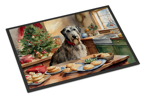 Irish Wolfhound Christmas Cookies Doormat