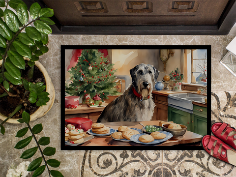 Irish Wolfhound Christmas Cookies Doormat