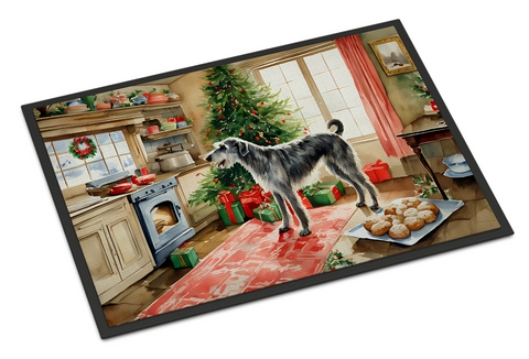 Irish Wolfhound Christmas Cookies Doormat