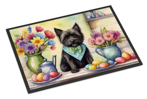 Decorating Easter Cairn Terrier Doormat