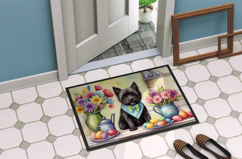 Decorating Easter Cairn Terrier Doormat