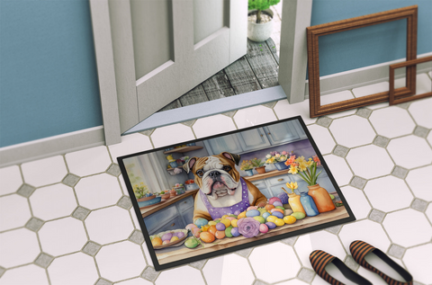 Decorating Easter English Bulldog Doormat