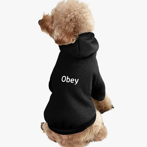 Pet Hooded Suit - "Obey"