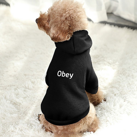 Pet Hooded Suit - "Obey"