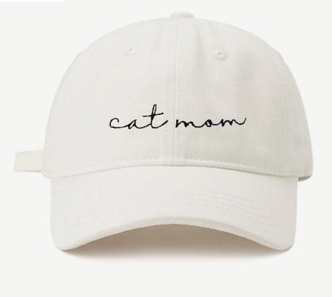 CAT MOM HAT - WHITE-0