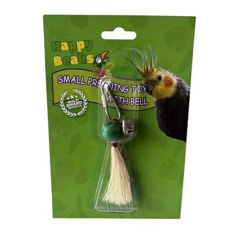 A & E Cages Happy Beaks Preening Toy with Bell Bird Toy 1ea/SM