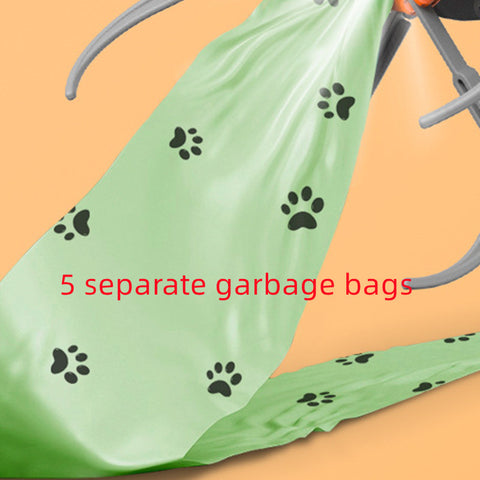 Portable waste dispenser with bags & zero contact