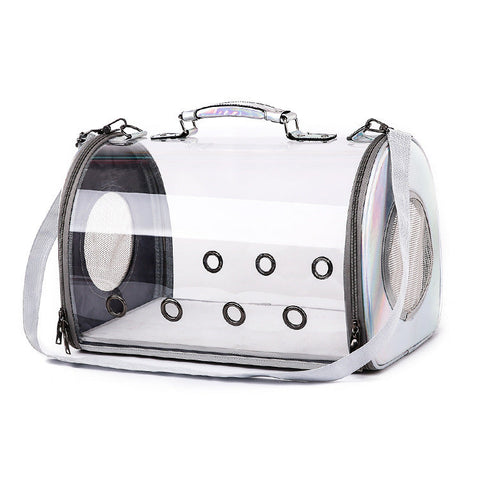 Clear Cat Carrier handbag "Catpack"-0