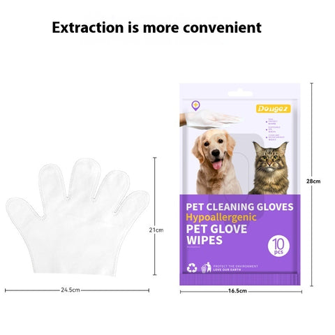 Dry Cleaning Disinfecting Paper Deodorant Pet Supplies Pet Disposable Gloves