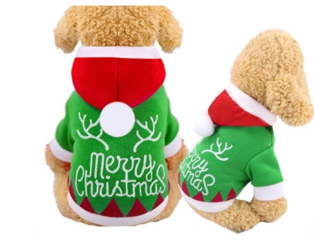 Christmas Pet Supplies Clothes Cat Cotton Clothes