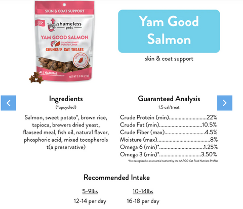 Yam Good Salmon Cat Treats 2.5oz-2