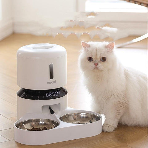 Automatic Duofeed Cat Feeder - Capsule Design-0