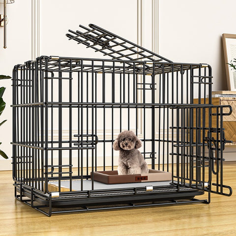 Foldable Single Door Iron Wire Pet Cage