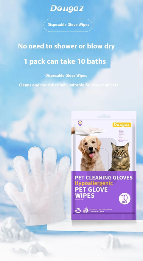 Dry Cleaning Disinfecting Paper Deodorant Pet Supplies Pet Disposable Gloves