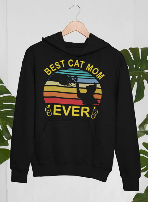 Best Cat Mom Ever Hoodie-0