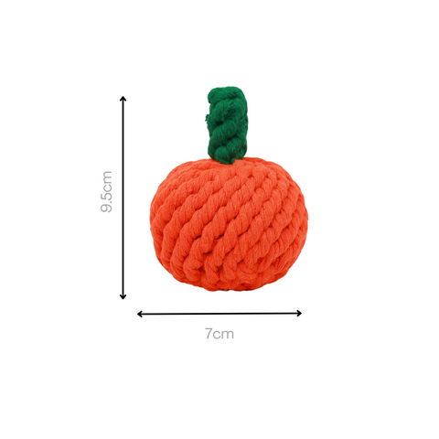 Handmade Orange Rope Toy-3