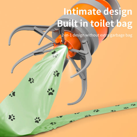 Portable waste dispenser with bags & zero contact